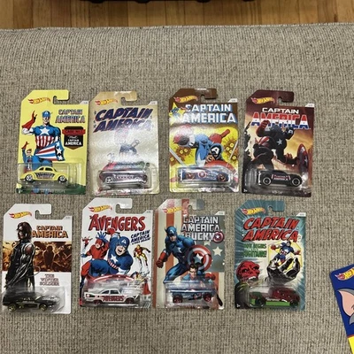 Hot Wheels Captain America set, lot of 8 - Image 1 of 4