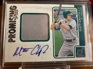 * Matt Chapman 2017 Donruss PPMS-MC Promising Pro RC Patch Auto, A * - Foto 1 di 1