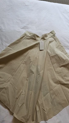 COS asymmetric beige women skirt, new, size UK 12 - Image 1 of 4