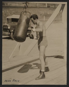 MAX BAER Boxing Heavyweight Champion 1930's Original Photo 7.5 x 9.5 Type 1 - Picture 1 of 2