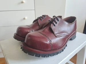 Vintage anni 80 Getta Grip UK Rangers UNPAAR 38-39 UK5-6 Made in England punta acciaio - Foto 1 di 18