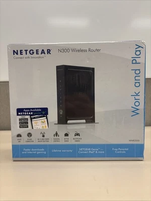 NETGEAR N300 300 MBPS 4-Port 10/100 Wireless N Router (WNR2000) NEW - Image 1 of 4