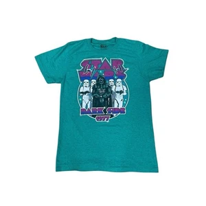 Fifth Sun Star Wars Green Dark Side Shirt Sz Small Darth Vader & Storm Trooper - Picture 1 of 6