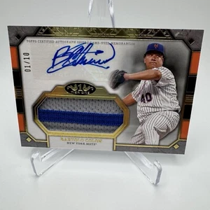 BARTOLO COLON 2024 Topps Tier One Certified Jumbo Autographed Relic Card 01/10 - Picture 1 of 5