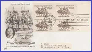 USA3 #1934 ADDR ARTCRAFT FDC PB4 Frederic Remington - Bild 1 von 1