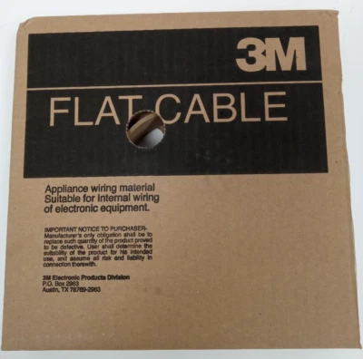 Fio de fita plana 3M 3625/06 6 condutores 28 AWG cinza não blindado 300V compatível com UL - Imagem 1 de 4