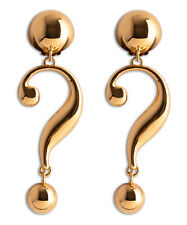 Moschino earrings women double question mark 24121A915584930606 Gold