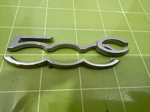 2017  Fiat 500c Emblem Side Door Pillar Used Chrome (1) OEM C13 - Picture 1 of 4