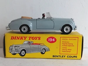 Dinky 194 Bentley Coupe. Dinky Toys 194 Bentley Coupe - Picture 1 of 15
