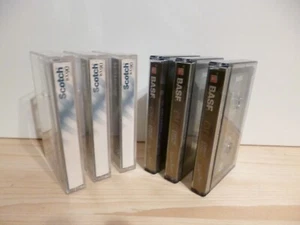 MC Kassetten 3 x  BASF CM II Chrome Maxima + 3 x Scotch IEC Type 1 - unbenutzt - Bild 1 von 6