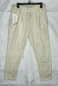 Daily Ritual Women's Basic Pants Hook and Eye Closure Pockets Beige Size 6 New - Picture 1 of 11