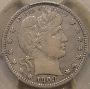 1909-O Barber Quarter 25c PCGS Certified VF35 - Picture 1 of 4