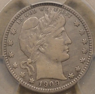 1909-O Barber Quarter 25c PCGS Certified VF35 - Image 1 of 4