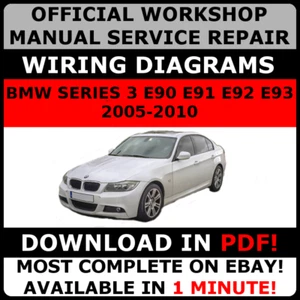 # OFFICIAL WORKSHOP Repair MANUAL for BMW SERIES 3 E90 E91 E92 E93 2005-2010 # - Picture 1 of 1