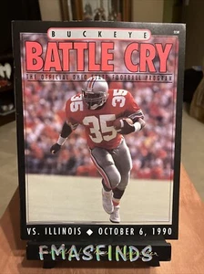 Programa de fútbol americano OSU 1990 OHIO STATE vs Illinois 6 de octubre - Imagen 1 de 1