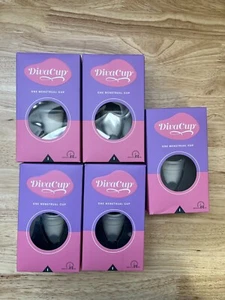 The DivaCup Model 1 Menstrual Cup, 5 Count - Picture 1 of 6