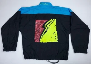 Large VTG 90’s UMBRO Sand Soccer Federation Anorak Nylon Windbreaker Color Block - Picture 1 of 4