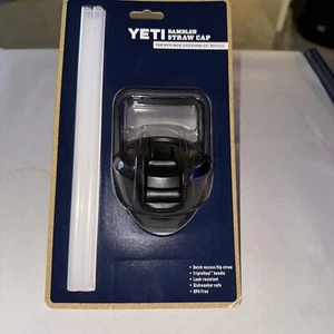 AUTÉNTICO Yeti Rambler Tapa de Paja para Botella NEGRA Nuevo SELLADO Se Adapta a todas las RAMBLERS - Imagen 1 de 5