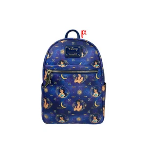 Mini Mochila Floral Loungefly Disney Aladdin Jasmine and Aladdin Luna Media Luna - Imagen 1 de 9