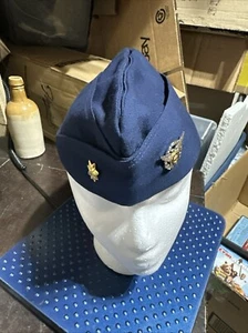 VTG Coast Guard Aux Garrison Cap by Bancroft with Pin and LCDR Rank Sz 7 - Picture 1 of 9