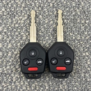 x2 OEM SUBARU 2017-2019 Key Fob Remote Keyless Entry CWTB1G077 BLACK POD H CHIP - Picture 1 of 18
