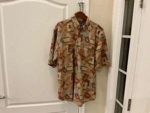 Rare Vintage Mens Ducks Unlimited Short Sleeve Button Up Shirt Size XL EUC - Picture 1 of 8