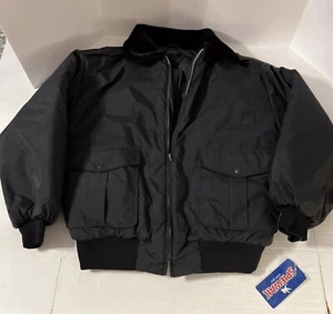 SPIEWAK Mens Large Jacket With Fur Collar S333 Dark Navy - Picture 1 of 24
