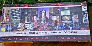 Jigsaw Puzzle Times Square, New York 750 Piece Buffalo Games Panoramic 3 Ft Wide - Picture 1 of 4