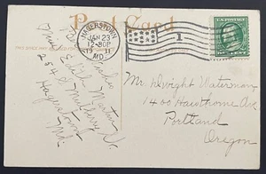 Hagerstown, Maryland Post Card mailed Jan 23, 1911 to Portland, Oregon - MD - Picture 1 of 2