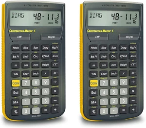 4050 Construction Master 5 Construction Calculator Pack of 2 - Picture 1 of 12