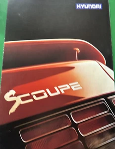 The Hyundai S Coupe Pony Range Genuine Original Car Sales Brochure Around 1990 - Picture 1 of 2
