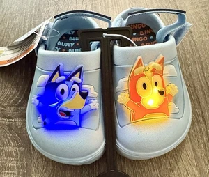 Disney Bluey & Bingo Slip On Clogs Light Up!!  Boys Or Girls Toddler Size 7 NEW - Picture 1 of 19
