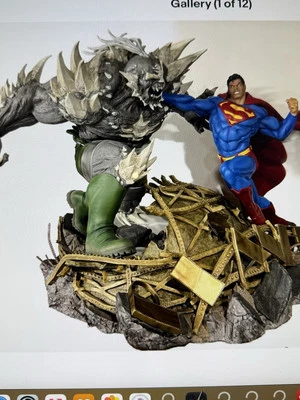 Iron Studios 1/6 Superman Vs Doomsday Battle Estatua Ivan Reis NUEVO EN CAJA Foto 1 de 4