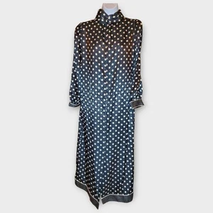 Tuckernuck Long Robe Kaftan Size Small Polka Dot Jacquard Louge House Dress - Bild 1 von 12