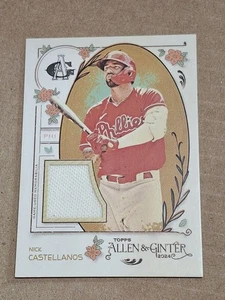 2024 NICK NICHOLAS CASTELLANOS TOPPS ALLEN AND GINTER RELIC PATCH CARD #AGR-NCA - Picture 1 of 3