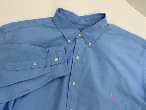 Ralph Lauren CLASSICS Herren 2XLT blau Button Down Langarm Hemd, hoch, neu mit Etikett!! - Bild 1 von 9