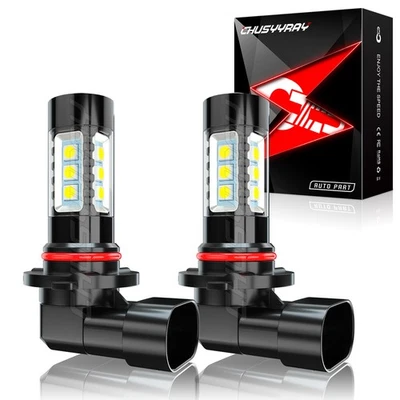 9145 LED Fog Light Bulb 6000K For Toyota Tundra 2007-2013 Tacoma 2005-2011 White — 第 1/4 张图片