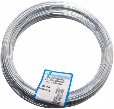 ZINCAT14 Filo Zincato per Tensione, Acciaio, Ø 2.2 Mm - Immagine 1 di 4