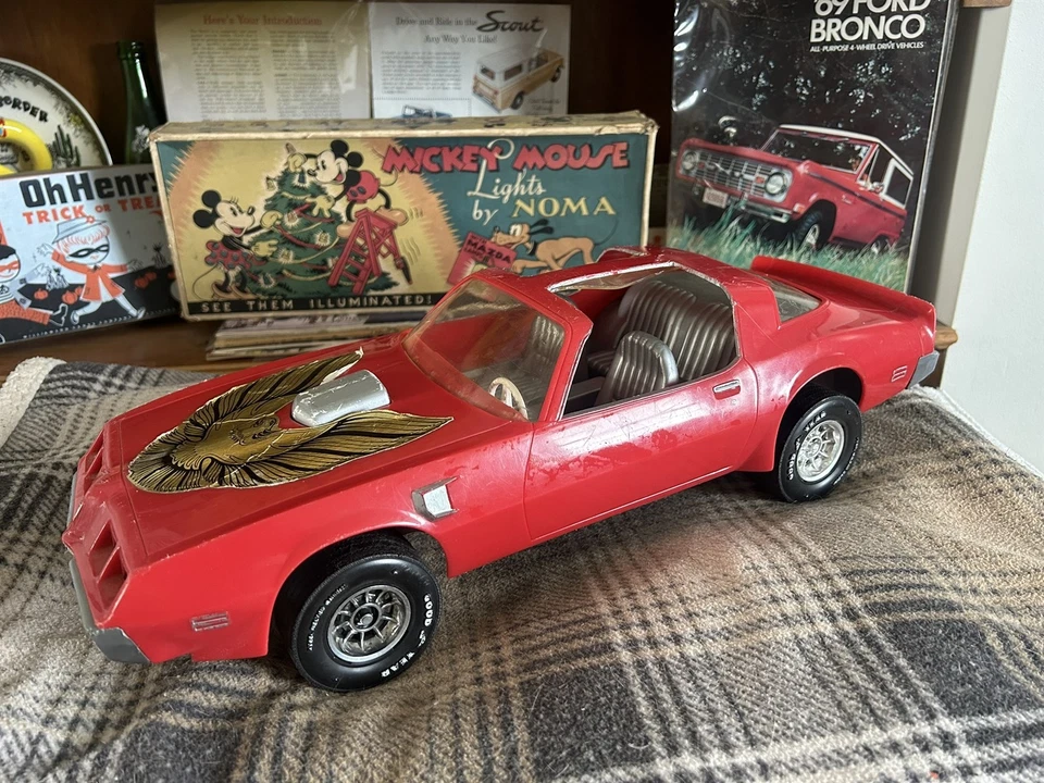 Coche de Juguete Firebird Trans Am, Grande 18" Tamaño Rojo, Plásticos Procesados RARO AÑOS 70 80 Foto 1 de 4