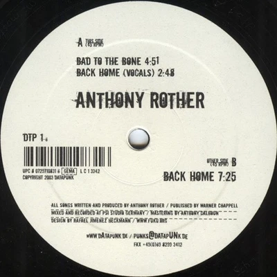 Anthony Rother - Back Home (Vinyl 12" - 2003 - DE - Original) - Bild 1 von 2