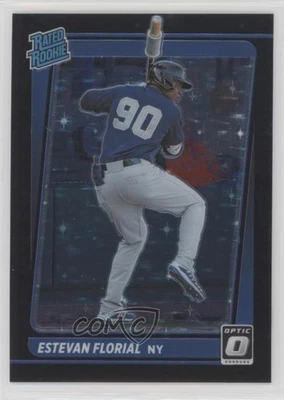 2021 Panini Donruss Optic Rated Black Stars Prizm /149 Estevan Florial Rookie RC - Image 1 of 2