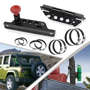 Car Quick Release Roll Bar Fire Extinguisher Mount Holder For Jeep Ford UTV ATV - Foto 1 di 10