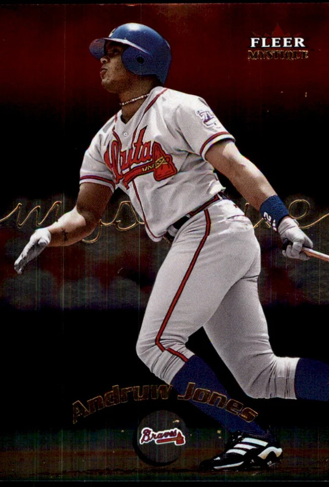 Andruw Jones 2000 Fleer Mystique #95 Braves MLB READ FREE SHIPPING AutographDen - Image 1 of 2