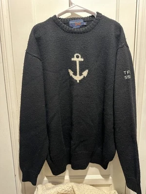 Suéter Triple Five Soul Anchor, XL, Negro/crm Foto 1 de 4