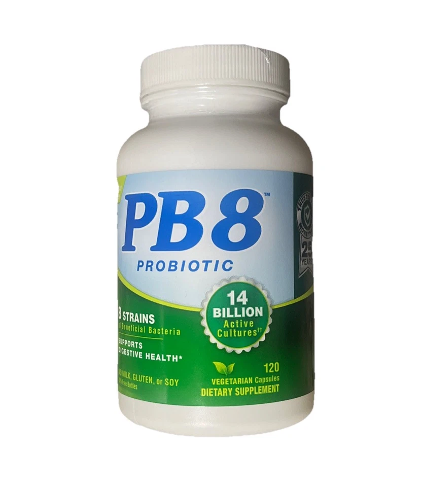 Nutrition Now PB 8 cápsulas Pro-Biotic Acidophilus, vegetarianas, 120 quilates caducidad 04/2026 Foto 1 de 1
