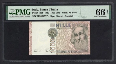 Italy 1000 Lire 1982 P109b Uncirculated Grade 66 - Image 1 of 2