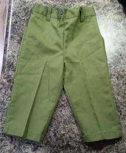 Vintage Size 2T Baby Pants 1940s-1950s Era Single Stitch Green In Color Rare!!!! - Picture 1 of 4