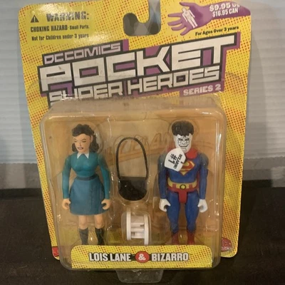 Pacote de bonecos DC Direct Pocket Super Heroes LOIS LANE + BIZARRO MoC - Imagem 1 de 4