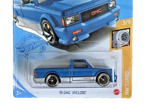 Hot Wheels 1991 GMC Syclone Real Rider Super Custom Wheel Swap Rubber TIres - Picture 1 of 5