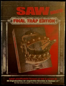 SAW Final Trap Edition Blu-ray + DVD Box w/ Bear Trap Replica (German Import) - Picture 1 of 8
